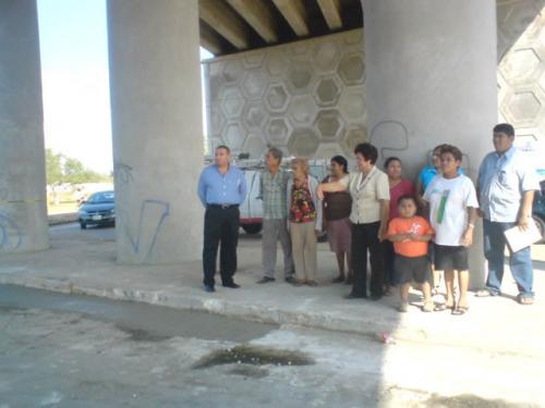 Protestan contra Ferromex vecinos de la zona centro de Altamira